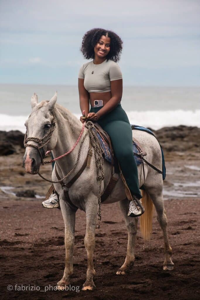 Horseback riding tour beside Jacó Beach in Costa Rica